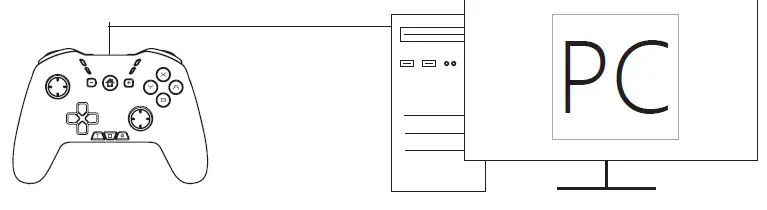 UNIHOW HD-6500 Wireless Gaming Controller 8