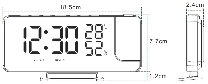 Banggood-TS-9210-Radio-Mirror-Projection-Clock-FIG-1