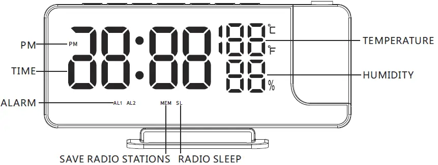 Banggood-TS-9210-Radio-Mirror-Projection-Clock-FIG-2