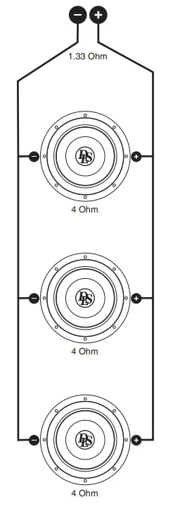 DLS PS10 Performance Subwoofers - Parallel connection 1