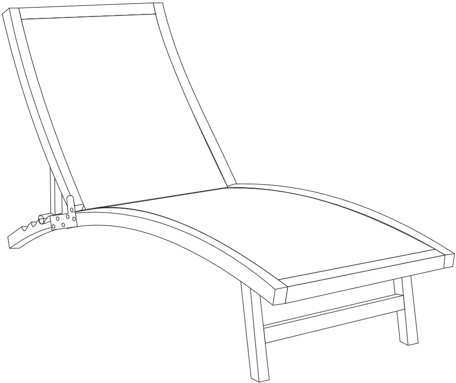 Outsunny 84B 912 Reclining Sun Lounger Chair