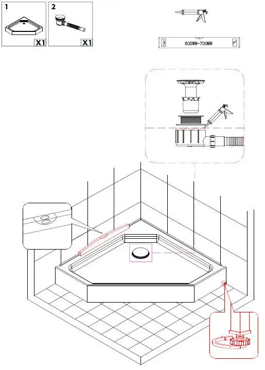 Lyfco-206-6-95-Hexagonal-Shower-Cubicle-fig-3