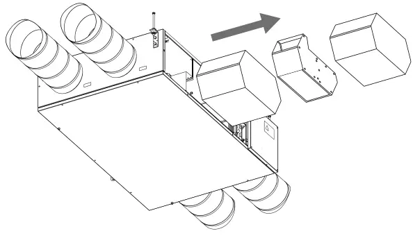 BLAUBERG KOMFORT EC DBE 300 Heat and Energy Recovery Air Handling Unit - Heat exchanger