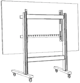 MERLYN MIND Display Mount Assembly for Symphony Classroom B1