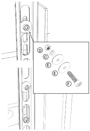 MERLYN MIND Display Mount Assembly for Symphony Classroom B4