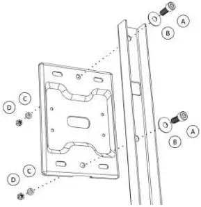 MERLYN MIND Display Mount Assembly for Symphony Classroom C2