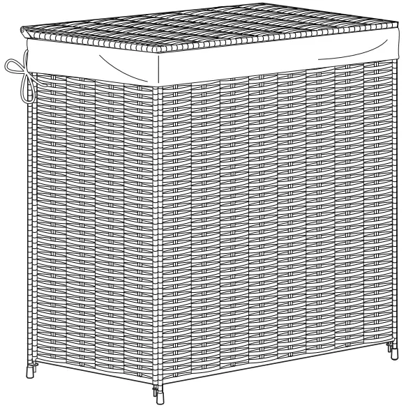 IKEA 305.319.36 Laundry Basket Willow Handmade