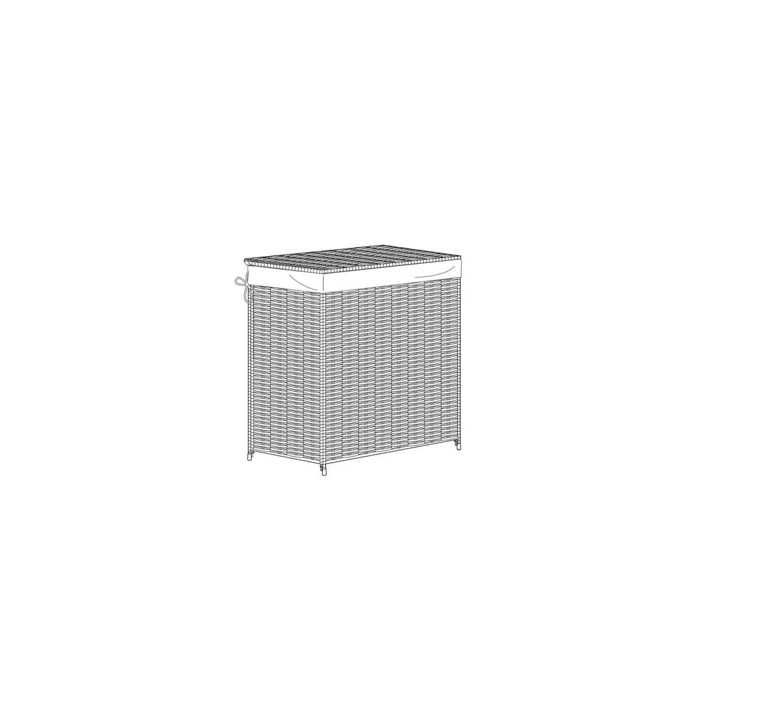 Ikea 305.319.36 Laundry Basket Willow Handmade Instructions