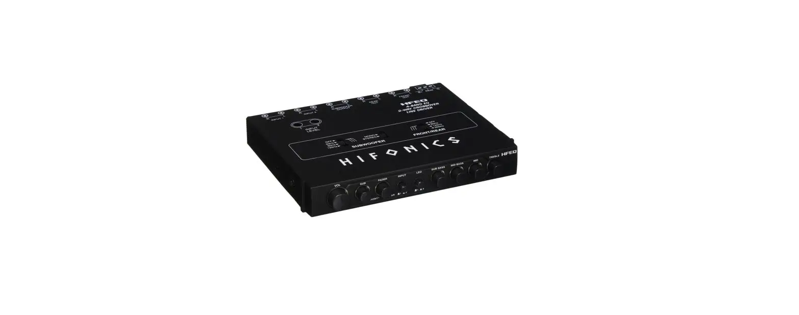 Hifonics Hfeq Crossover Line Driver Amplifier User Manual