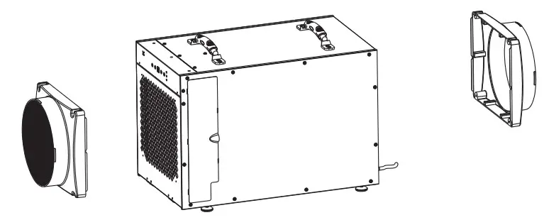 Guardian SNS 120 Pints Crawl Space Dehumidifiers - Duct adapter