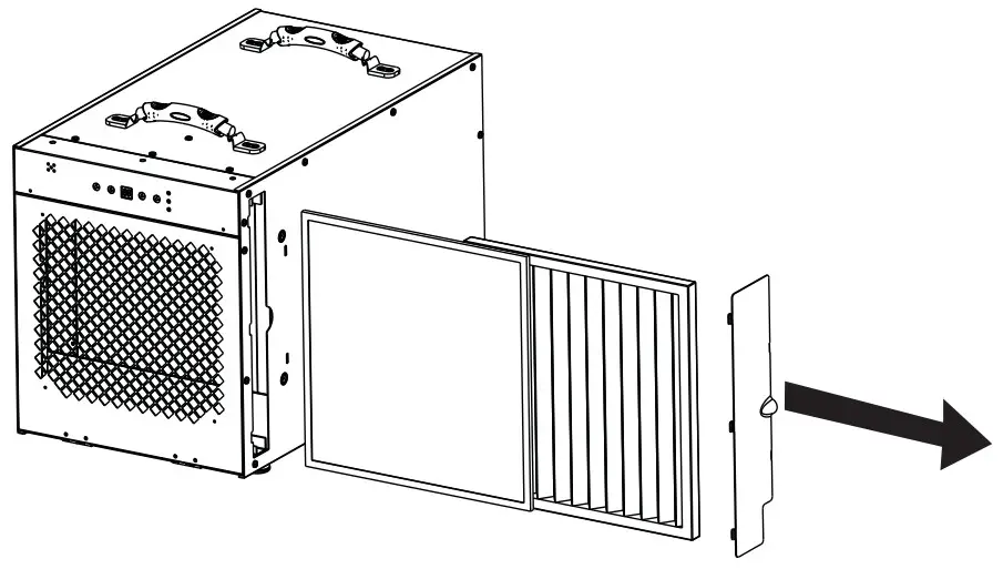 Guardian SNS 120 Pints Crawl Space Dehumidifiers - filter 1