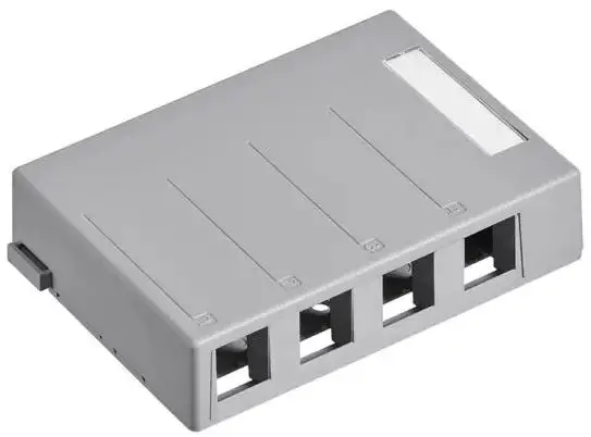 Leviton 41089-6EP QuickPort Surface Mount Housing-product-image