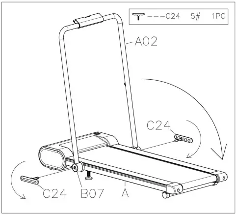 SUNNY HEALTH FITNESS SF T722072 Nimble Smart Compact Treadpad Treadmill - MACHINE 2