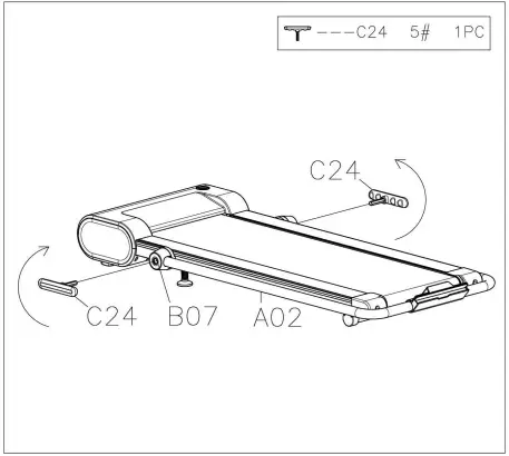 SUNNY HEALTH FITNESS SF T722072 Nimble Smart Compact Treadpad Treadmill - MACHINE 3