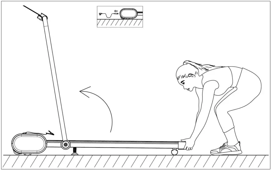 SUNNY HEALTH FITNESS SF T722072 Nimble Smart Compact Treadpad Treadmill - MACHINE 5