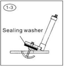 Beba 26914A Dual Flush Valve - valve installation 3