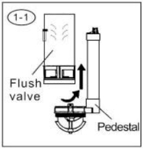 Beba 26914A Dual Flush Valve - valve installation