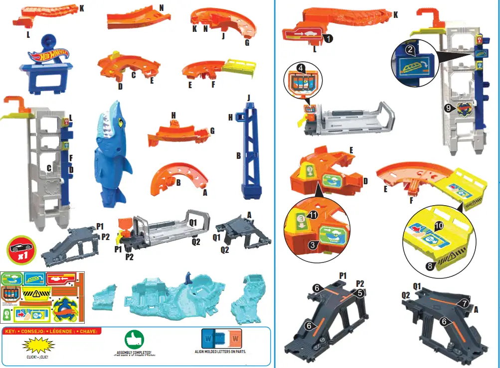 HOT WHeeLs HDP06 4B71 Track Set - FIG