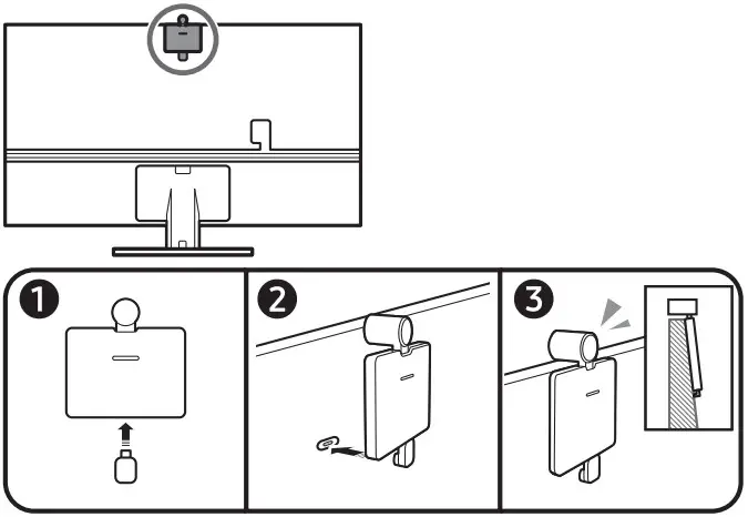 SAMSUNG BN68 Series Smart LED Display - Connecting the camera
