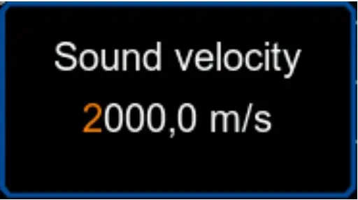 Input dialogue sound velocity