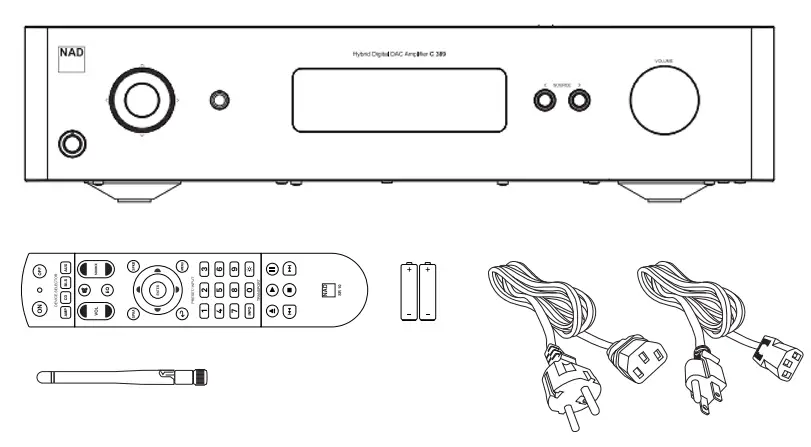 NAD C389 Hybrid Digital DAC Amplifier - fig 1