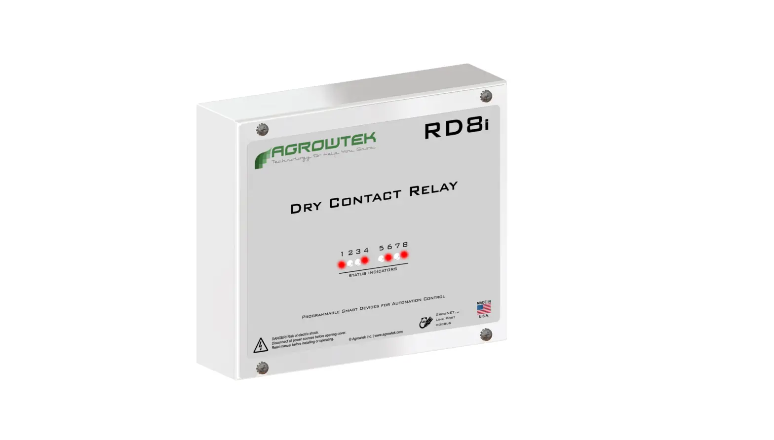 Agrowtek Rd8i Digital Intelligent Dry Contact Relay Instruction Manual