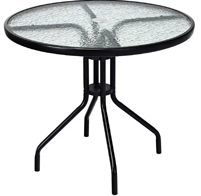Alpulon-ZY1C0193-32-Inch-Black-Round-Metal-Outdoor-Dining-Table-PORDUCT