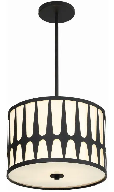 CRYSTORAMA ROY-803-BK Royston Three Light Pendant-product