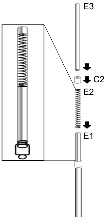 strex SP181 Telescopisch Doucherek RVS - parts 6