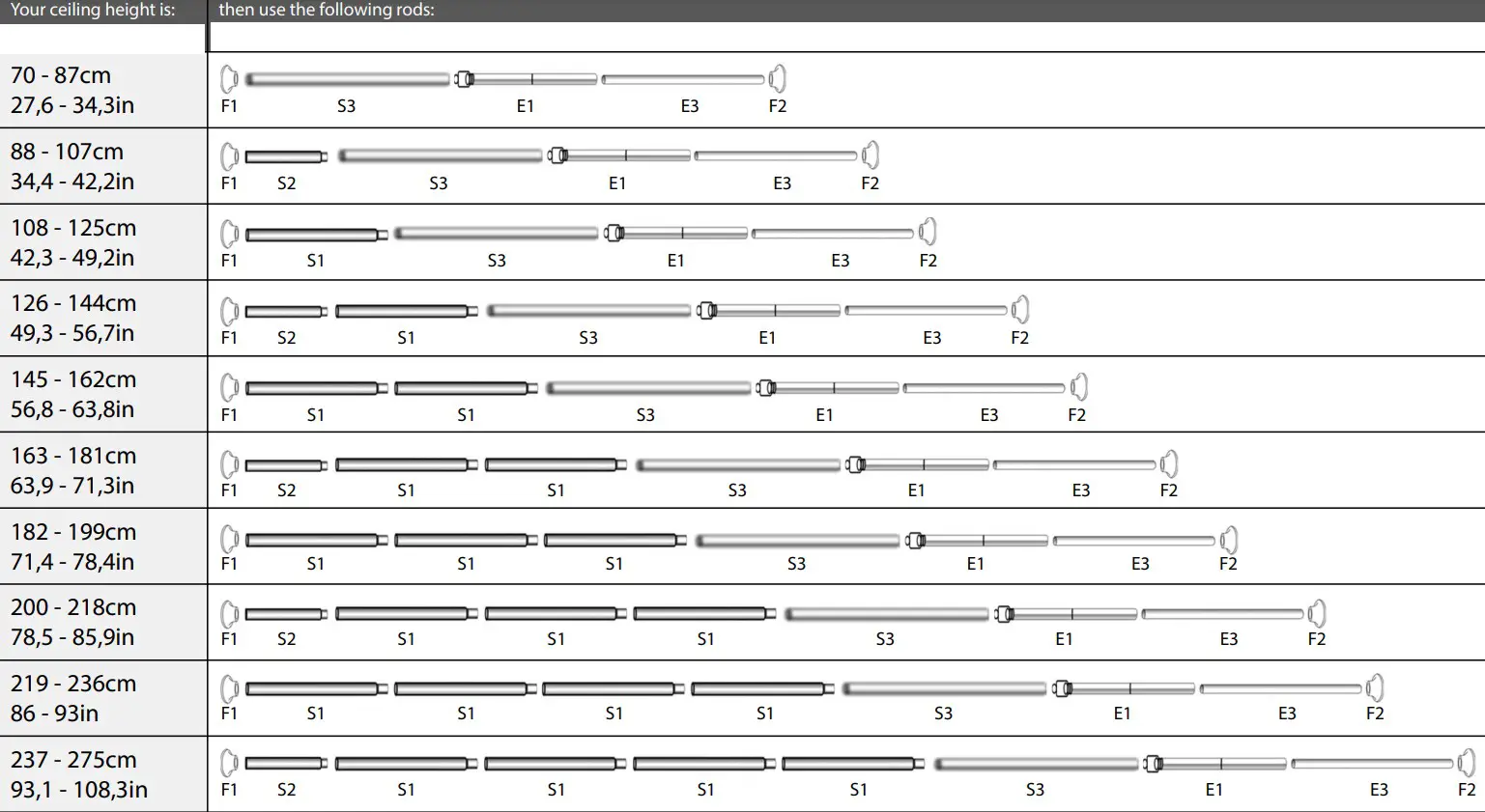 strex SP181 Telescopisch Doucherek RVS - parts