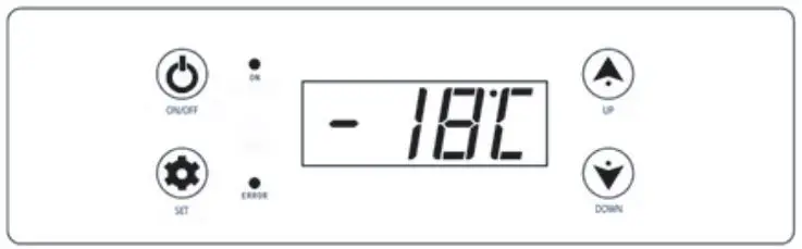 LIBHOF Q-18 Compressor Car Fridge User Manual - Display & Control Panel