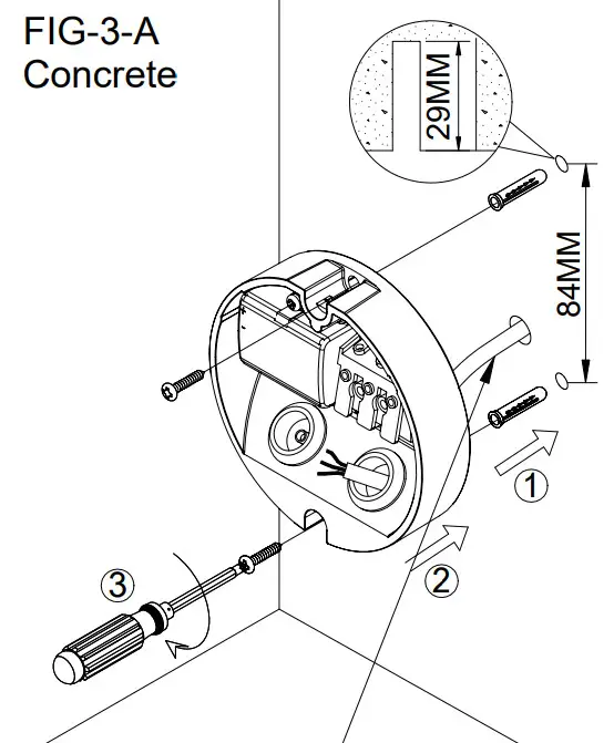 HALCYON EX912 B34 2.5W Low Glare Wall Eyelid Select Luminaire - parts 3