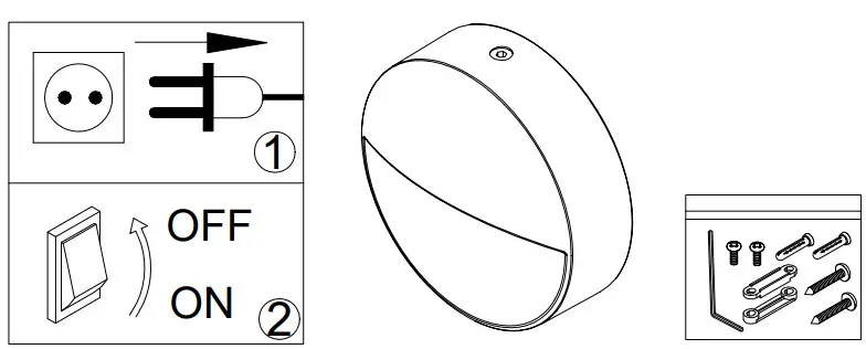 HALCYON EX912 B34 2.5W Low Glare Wall Eyelid Select Luminaire