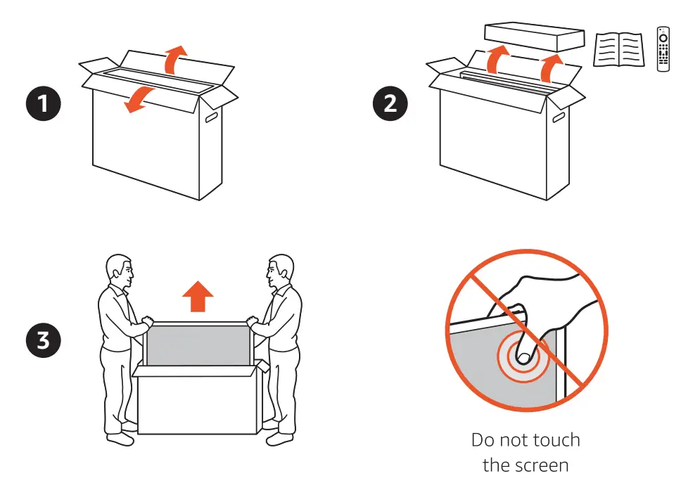 amazon HD40N200A FireTV 40 Inch 2 Series 1080p HD Smart TV - out box