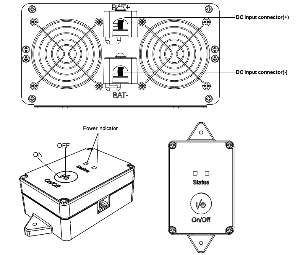 ROARBATT B09K3DKNVF Pure Sine Wave Power Inverter 2