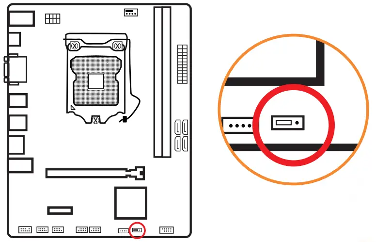 HUANANZHI H61 PLUS Motherboard - Jumper