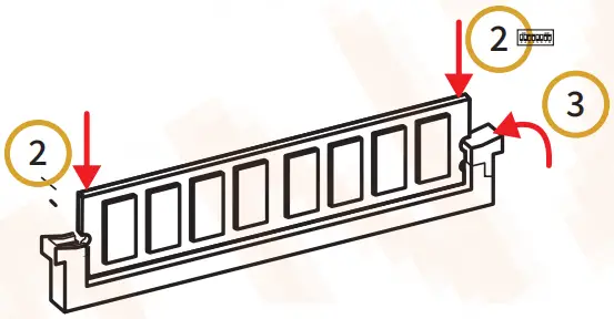 HUANANZHI H61 PLUS Motherboard - memory strip