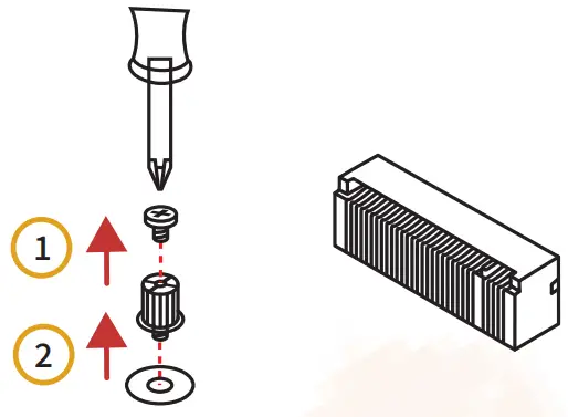 HUANANZHI H61 PLUS Motherboard - screw