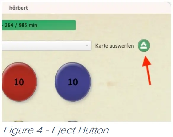 hoerbert hörbert Software - Eject Button