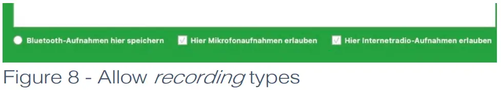 hoerbert hörbert Software - recording types