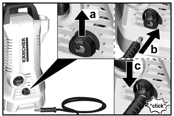 KARCHER High Pressure Cleaner K 2 Power Control Home - startup