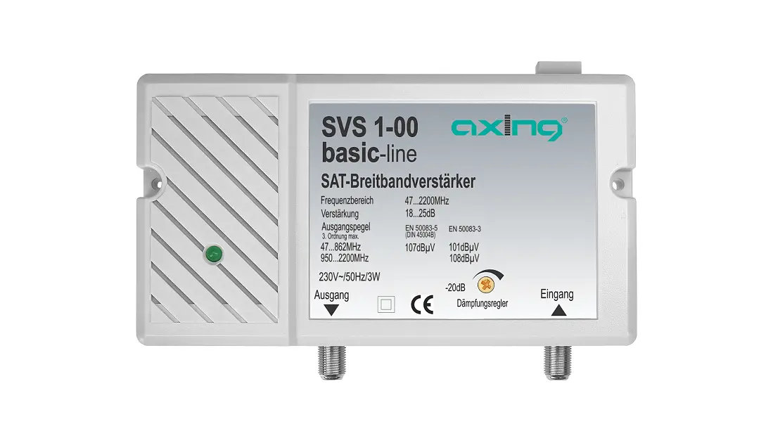 Axing Svs 1-00 Basic Line Sat Wideband Amplifier Instruction Manual Axing Svs 1-00 Basic Line Sat Wideband Amplifier Instruction Manual