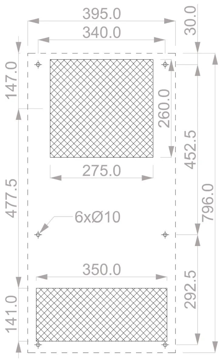 P Enclosures IP ACIWM145 001 Air Conditioner for Electrical Enclosure Indoor Application - fig1