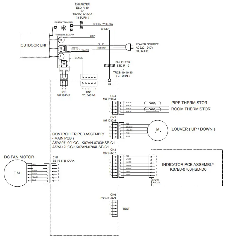 FUJITSU ASYA07LGC Wall Mounted Type Split Type Room Air Conditioner - fig 5