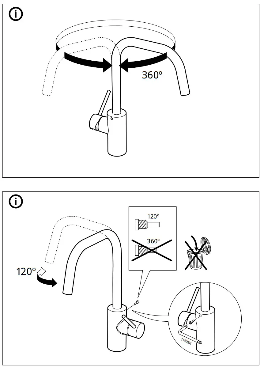 IKEA ÄLMAREN Kitchen Mixer Tap - figure 6