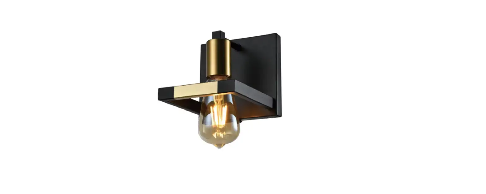 4modernhome Houston D154-1c6 1-light Black And Gold Wall Sconce Instruction Manual