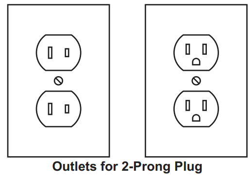 hBauer 58905 12 Amp Corded Blower Logo Plugs - Prong Plugs
