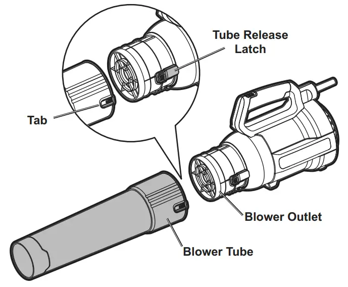 hBauer 58905 12 Amp Corded Blower Logo Plugs - Tube Release