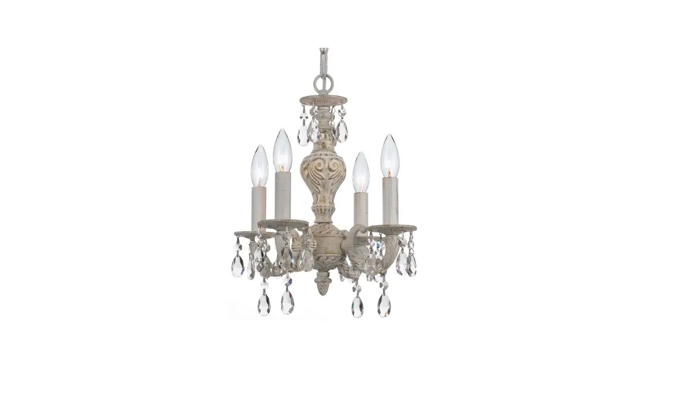 Crystorama 5024-aw-cl-s Four Light Mini Chandelier Paris Market Instruction Manual