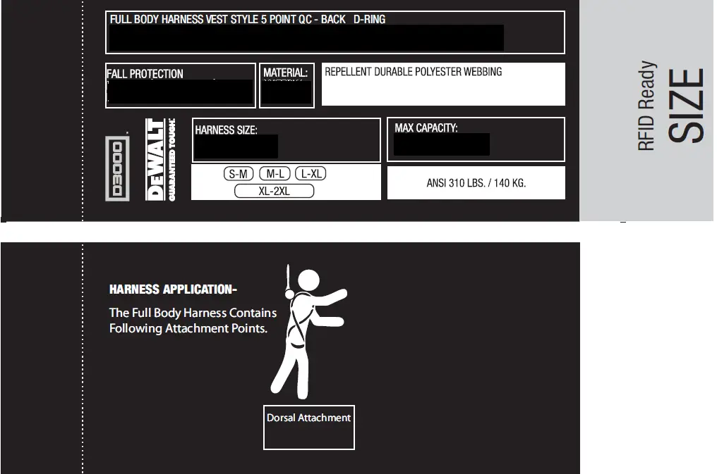 DEWALT-D3000-Series L-XL-TB-Leg-QC-Chest-Vest-Style-Harness-28